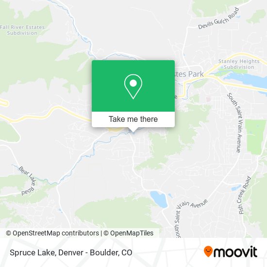 Mapa de Spruce Lake
