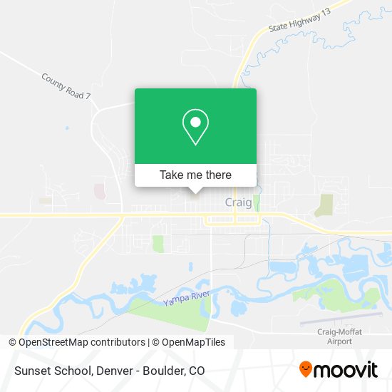 Sunset School map