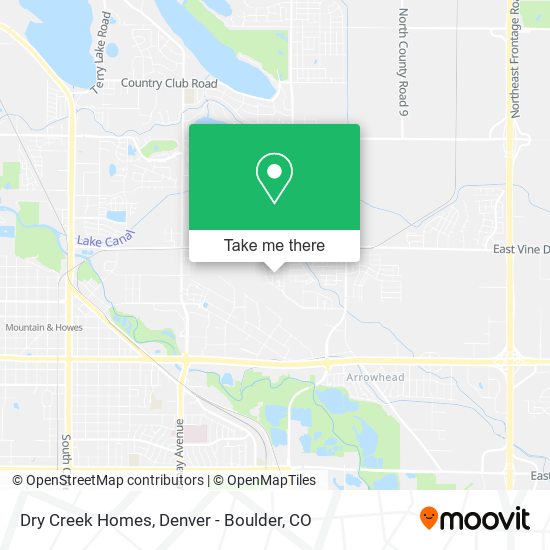 Mapa de Dry Creek Homes