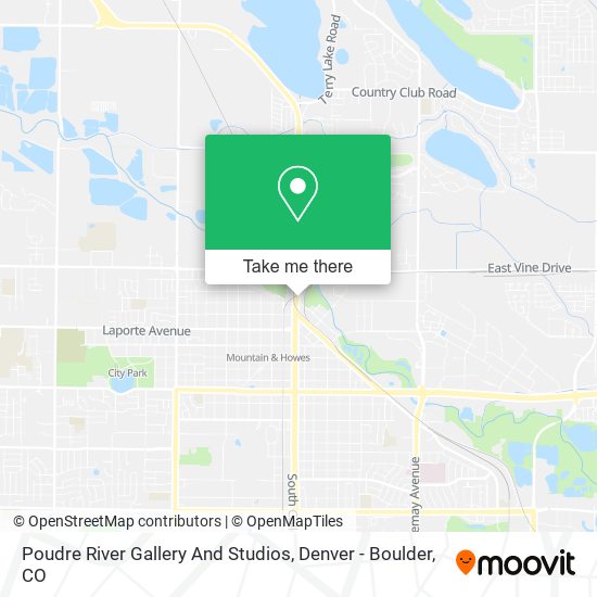 Mapa de Poudre River Gallery And Studios