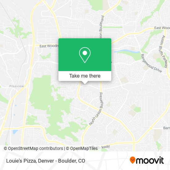 Louie's Pizza map