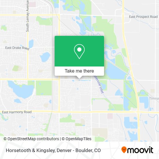 Horsetooth & Kingsley map