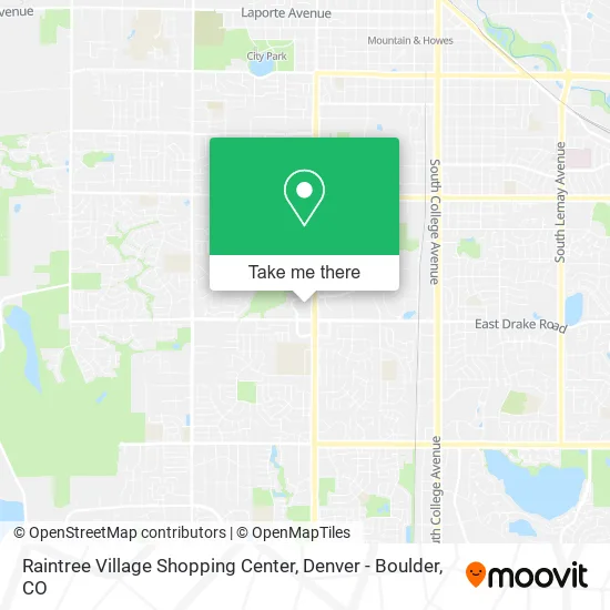 Raintree Village Shopping Center map