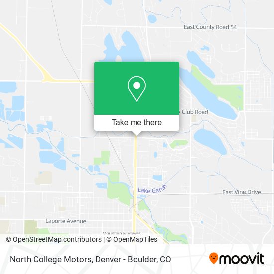 North College Motors map