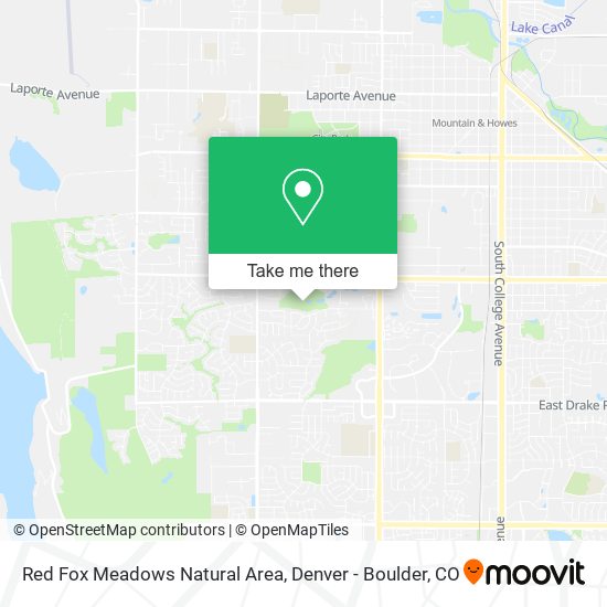 Red Fox Meadows Natural Area map