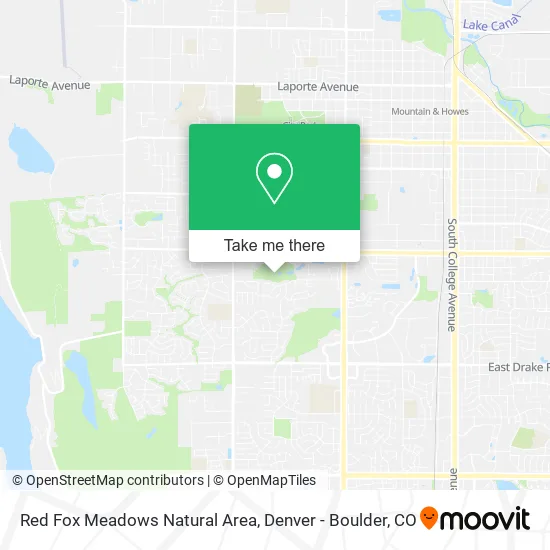 Red Fox Meadows Natural Area map