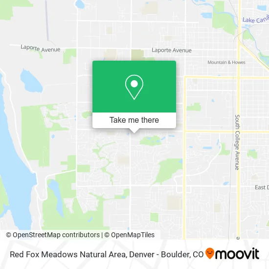 Red Fox Meadows Natural Area map