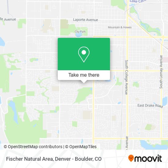 Fischer Natural Area map