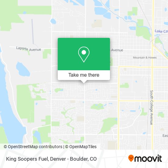 King Soopers Fuel map