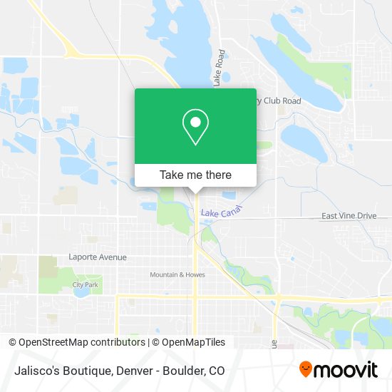 Jalisco's Boutique map