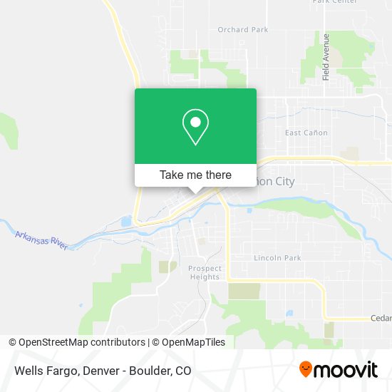 Mapa de Wells Fargo