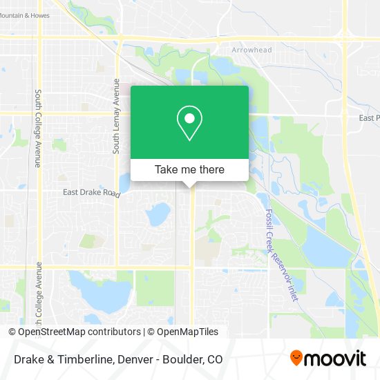 Drake & Timberline map