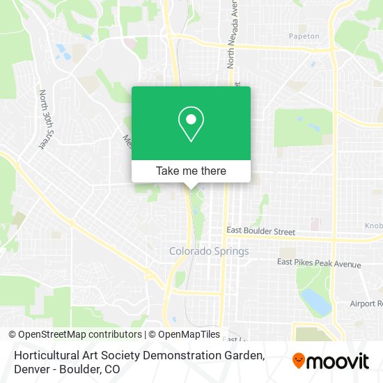 Mapa de Horticultural Art Society Demonstration Garden
