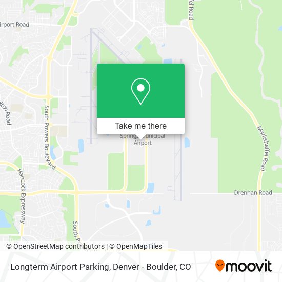 Longterm Airport Parking map