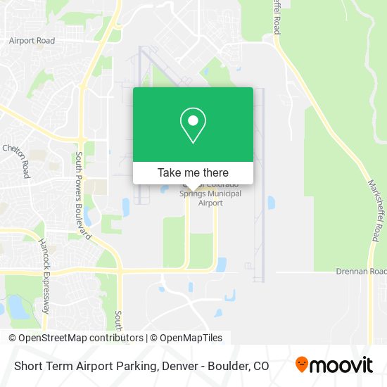 Short Term Airport Parking map