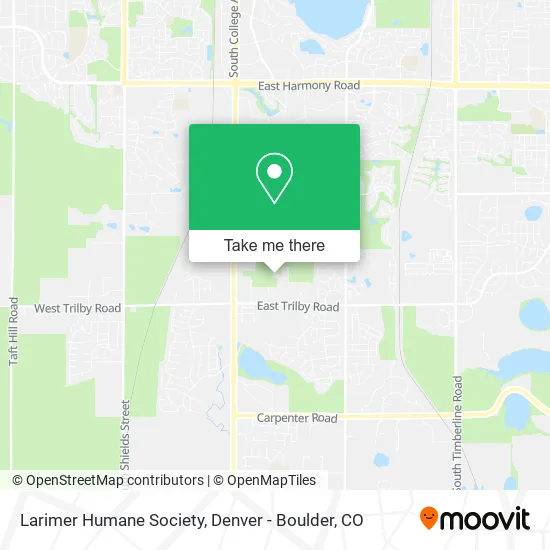 Larimer Humane Society map