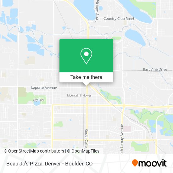 Beau Jo's Pizza map