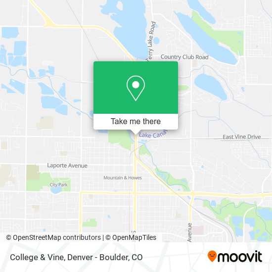 Mapa de College & Vine