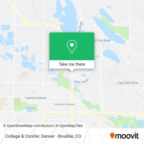 College & Conifer map