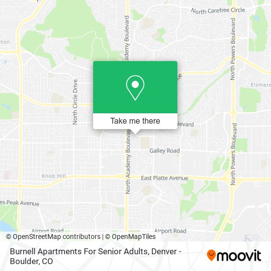 Mapa de Burnell Apartments For Senior Adults