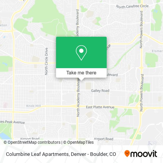 Mapa de Columbine Leaf Apartments