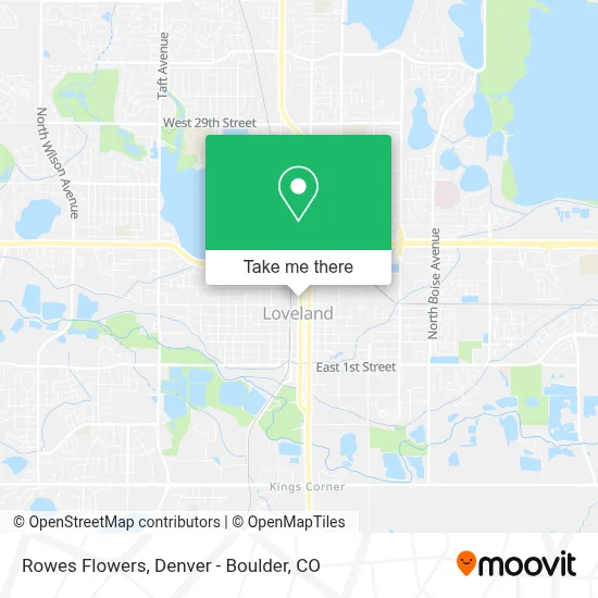 Rowes Flowers map
