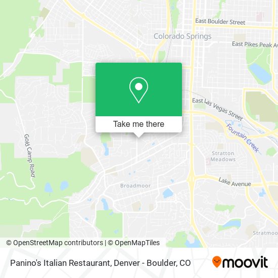 Mapa de Panino's Italian Restaurant