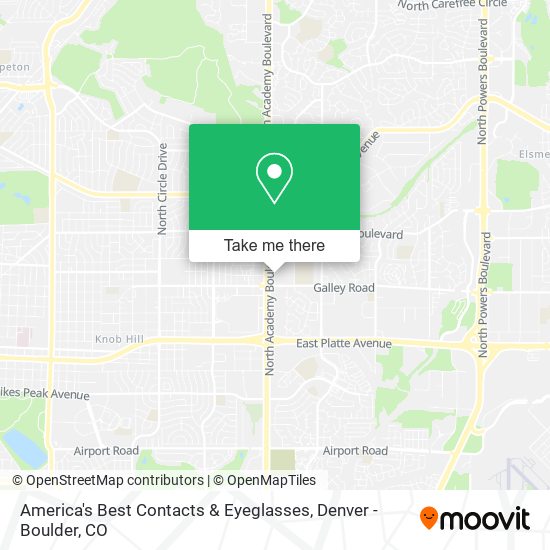 Mapa de America's Best Contacts & Eyeglasses