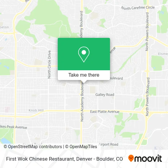 First Wok Chinese Restaurant map
