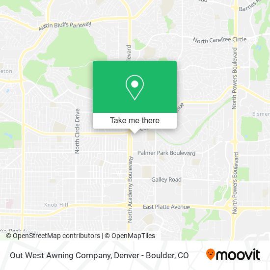 Mapa de Out West Awning Company