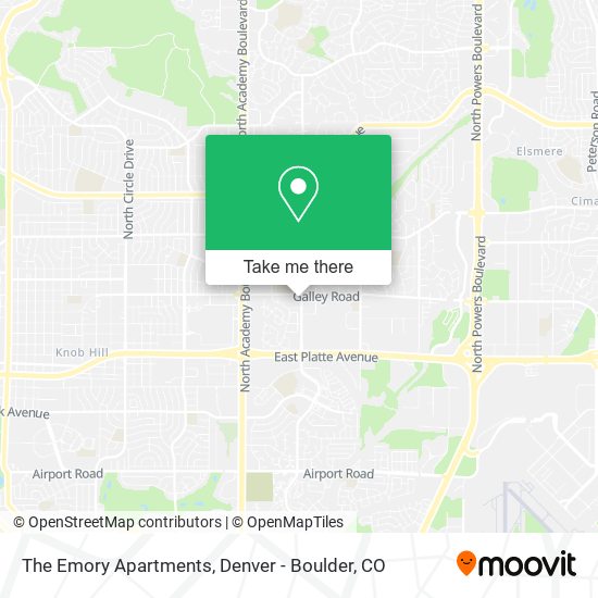 Mapa de The Emory Apartments