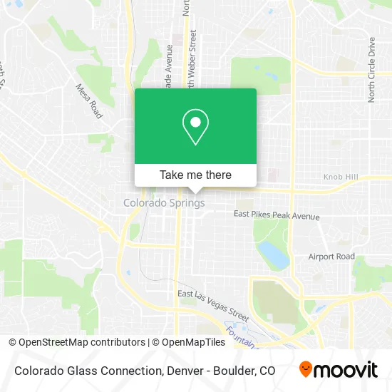 Colorado Glass Connection map