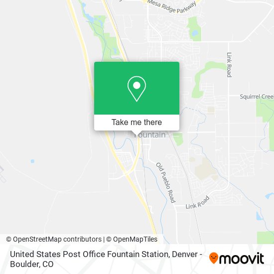 Mapa de United States Post Office Fountain Station