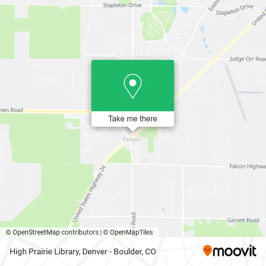 High Prairie Library map