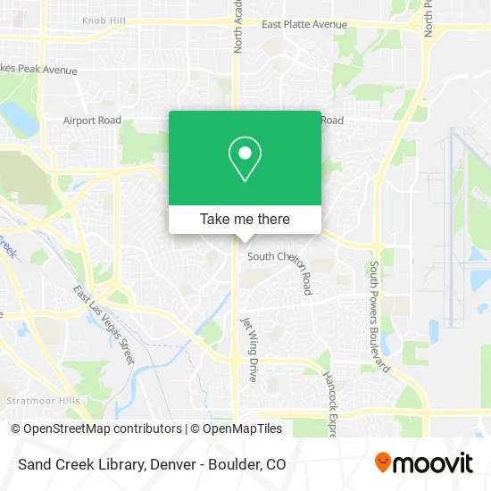 Sand Creek Library map