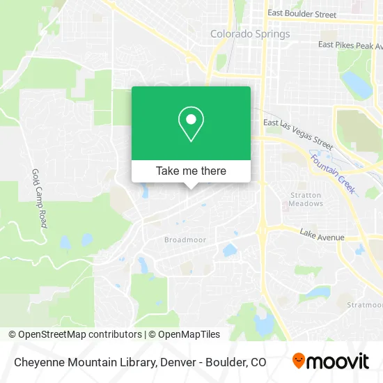 Cheyenne Mountain Library map