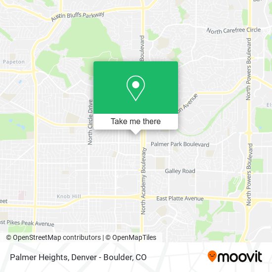 Palmer Heights map