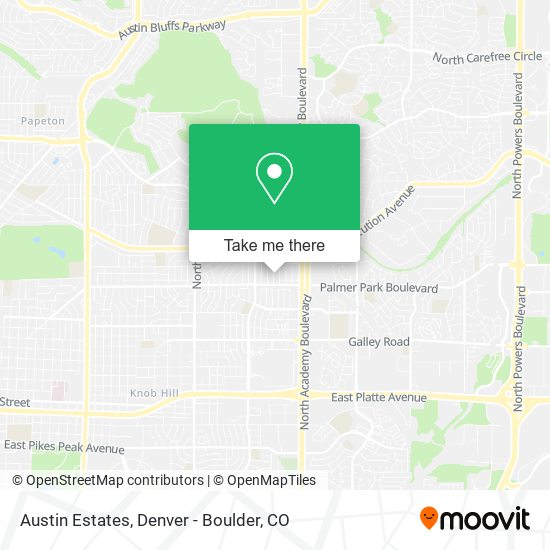 Mapa de Austin Estates