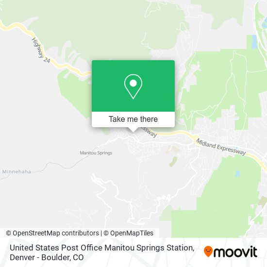 Mapa de United States Post Office Manitou Springs Station