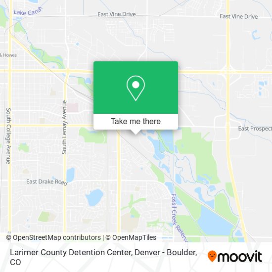 Mapa de Larimer County Detention Center