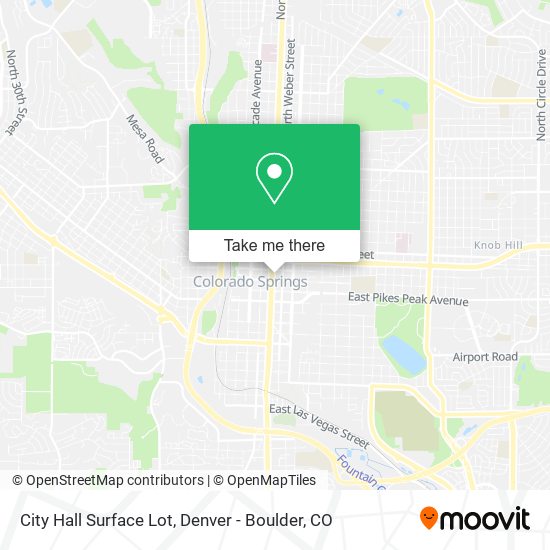 City Hall Surface Lot map