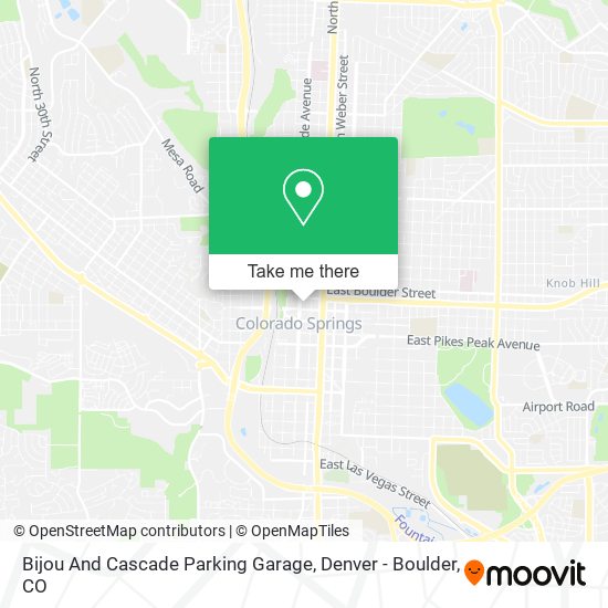 Bijou And Cascade Parking Garage map