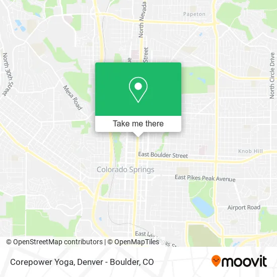 Corepower Yoga map