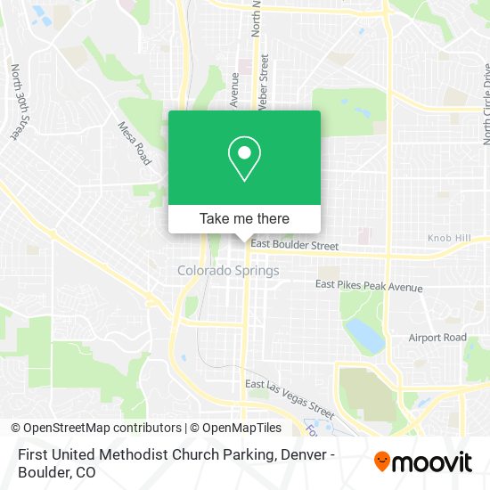 Mapa de First United Methodist Church Parking