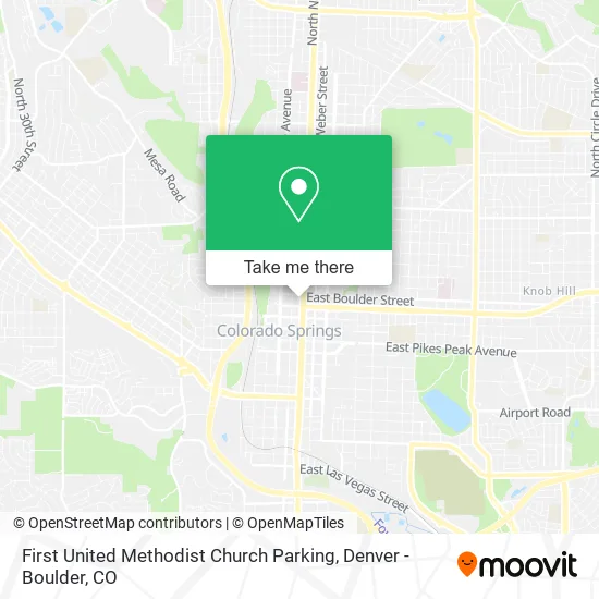 First United Methodist Church Parking map