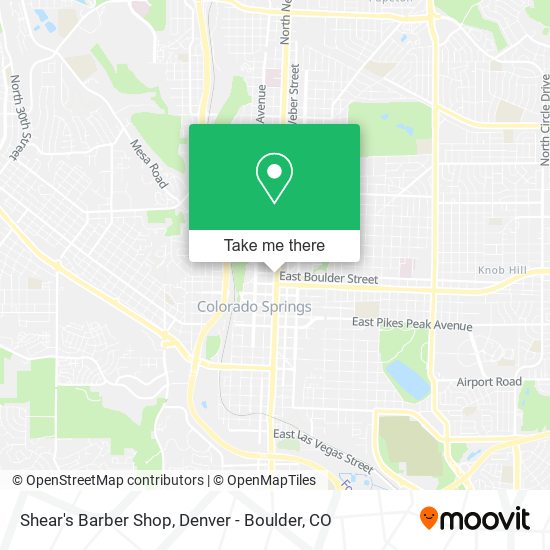 Shear's Barber Shop map