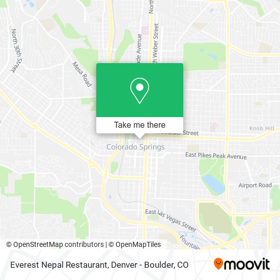 Mapa de Everest Nepal Restaurant