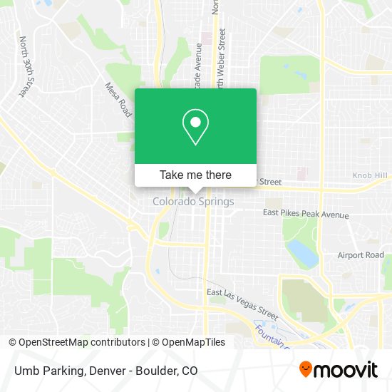 Mapa de Umb Parking