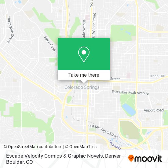 Escape Velocity Comics & Graphic Novels map