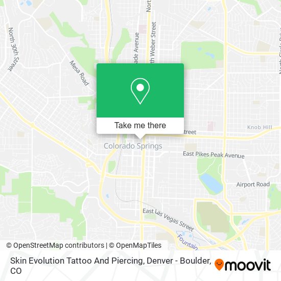 Mapa de Skin Evolution Tattoo And Piercing